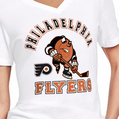 Philadelphia Flyers Starter Women's Tough Puck T-Shirt For Sale