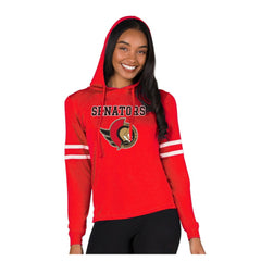 Ottawa Senators Concepts Sport Women's Marathon Long-Sleeve Hooded T-Shirt Sale