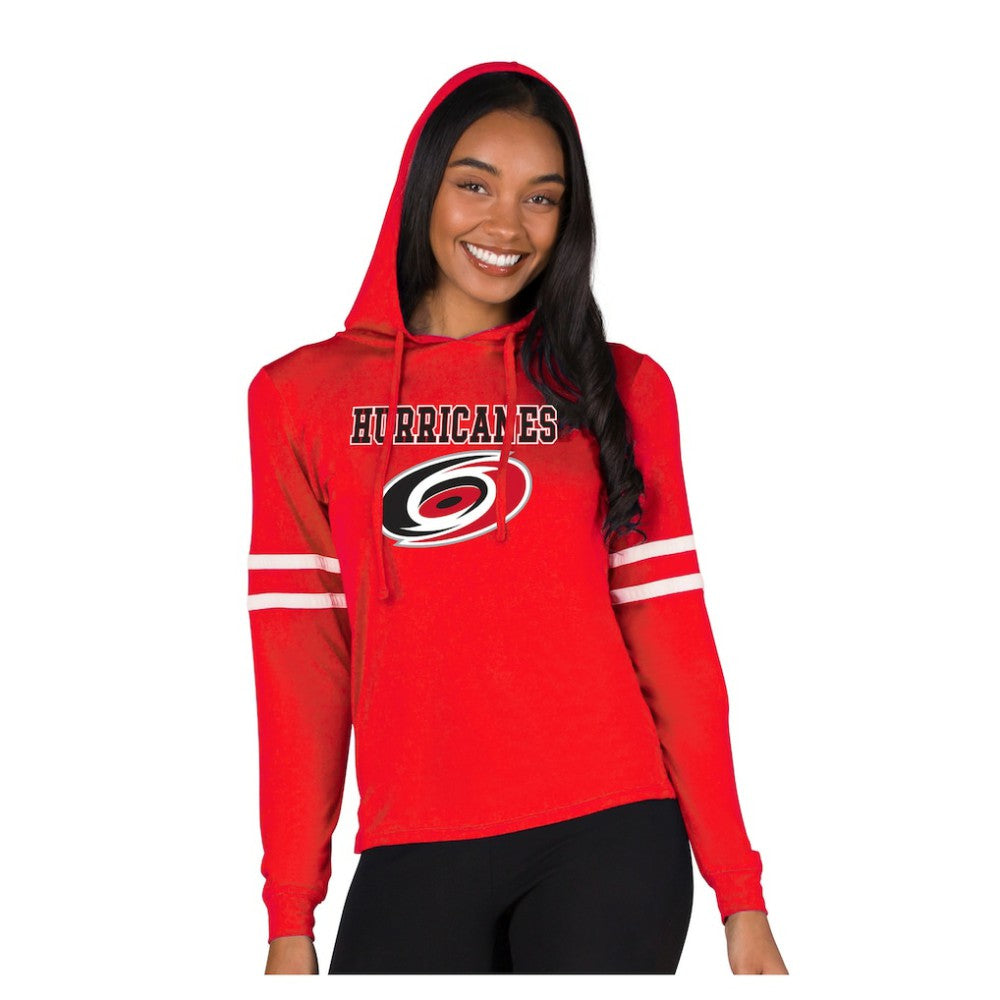 Carolina Hurricanes Concepts Sport Women's Marathon Long-Sleeve Hooded T-Shirt Sale