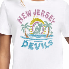 New Jersey Devils Starter Women's Tonal Beach T-Shirt Online