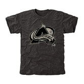 Men's Colorado Avalanche Black Rink Warrior Tri-Blend T-Shirt On Sale