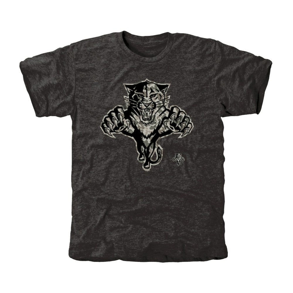 Men's Florida Panthers Black Rink Warrior Tri-Blend T-Shirt Discount