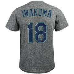 Hisashi Iwakuma Seattle Mariners Majestic Threads Premium Tri-Blend Name & Number T-Shirt | MLB Discount