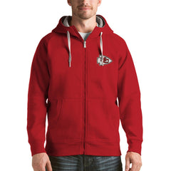 Kansas City Chiefs Antigua Victory Full-Zip Hoodie