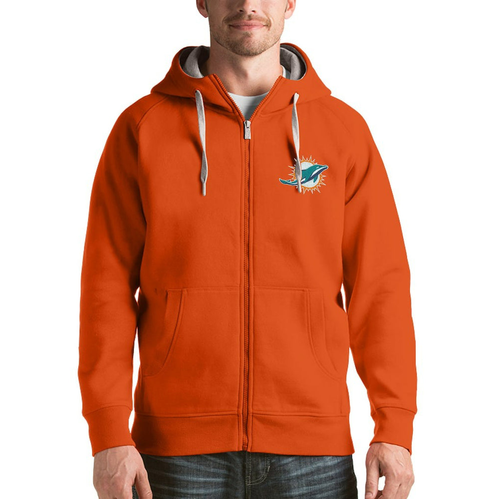 Miami Dolphins Antigua Victory Full-Zip Hoodie
