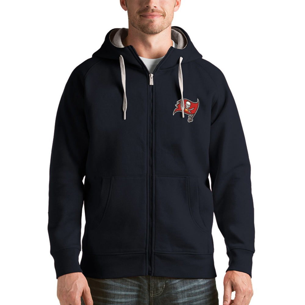 Tampa Bay Buccaneers Antigua Victory Full-Zip Hoodie