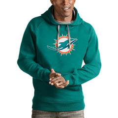 Miami Dolphins Antigua Victory Pullover Hoodie