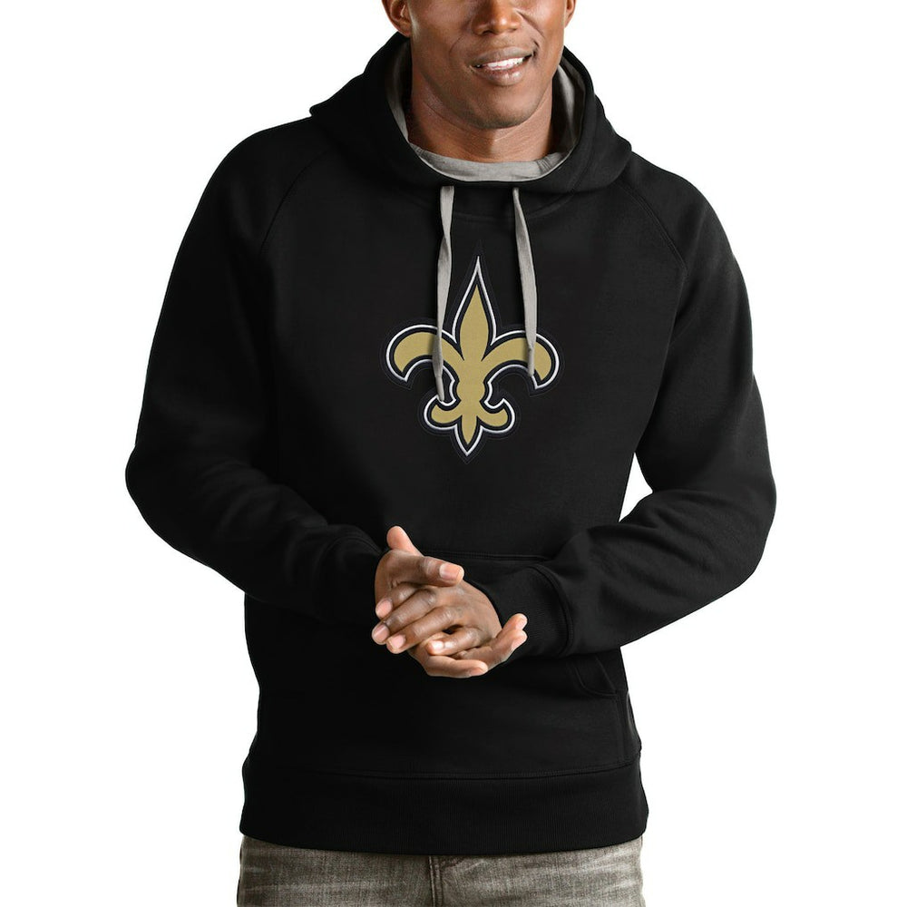 New Orleans Saints Antigua Victory Pullover Hoodie