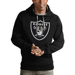 Las Vegas Raiders Antigua Victory Pullover Hoodie