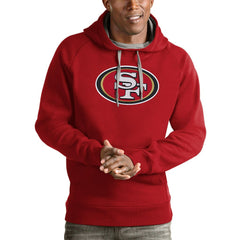 San Francisco 49ers Antigua Victory Pullover Hoodie