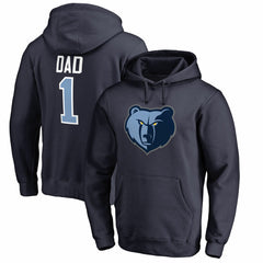 Memphis Grizzlies #1 Dad Pullover Hoodie For Sale