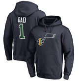 Utah Jazz #1 Dad Pullover Hoodie On Sale