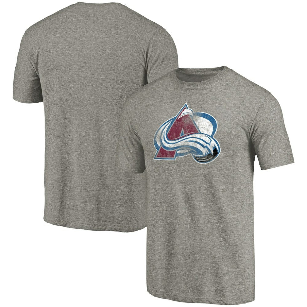 Colorado Avalanche Distressed Team Logo Tri-Blend T-Shirt Online