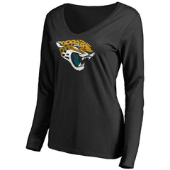 Jacksonville Jaguars Women's Primary Team Logo Long Sleeve T-Shirt