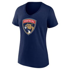Florida Panthers Women's Primary Logo V-Neck T-Shirt On Sale