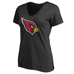 Arizona Cardinals Women's Primary Team Logo V-Neck T-Shirt