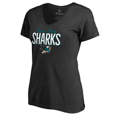 San Jose Sharks Women's Nostalgia T-Shirt Outlet