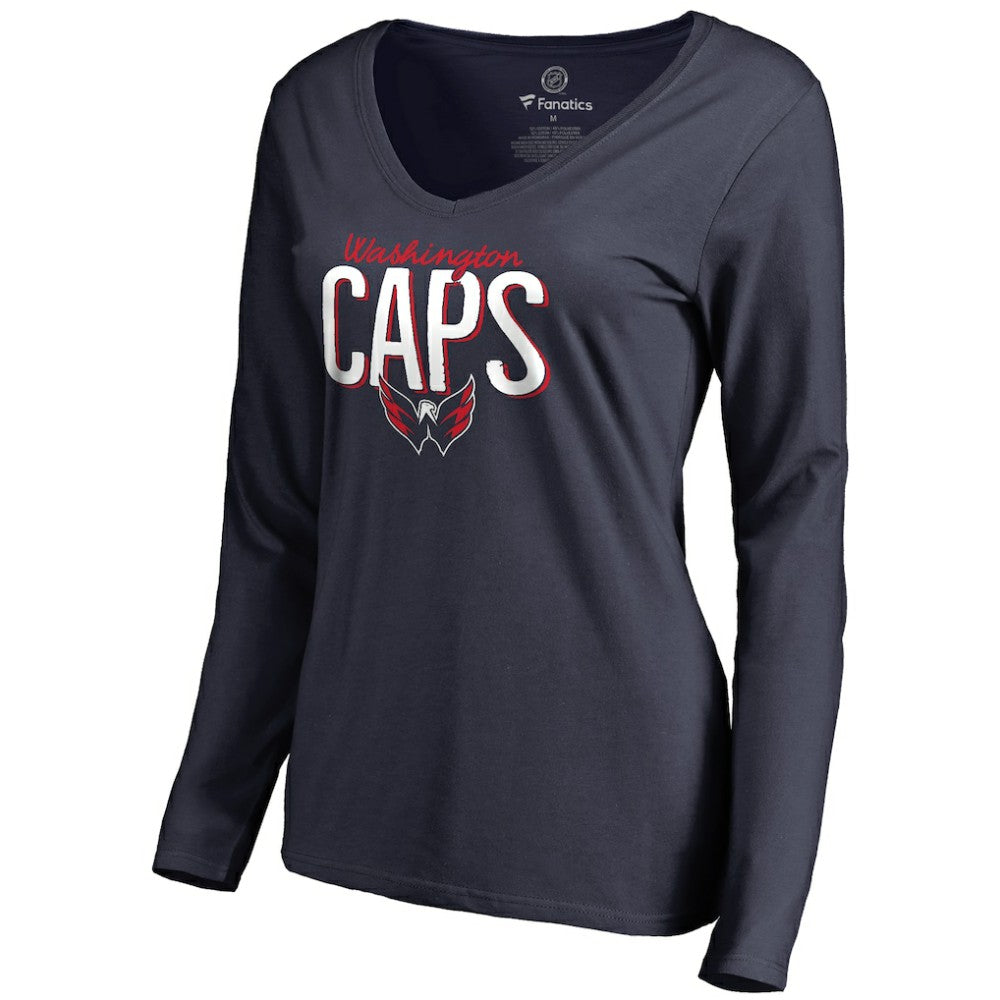 Washington Capitals Women's Nostalgia Long Sleeve T-Shirt Outlet