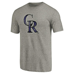 Colorado Rockies Distressed Team Tri-Blend T-Shirt | MLB Discount