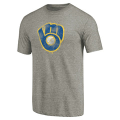 Milwaukee Brewers Distressed Team Tri-Blend T-Shirt | MLB Online