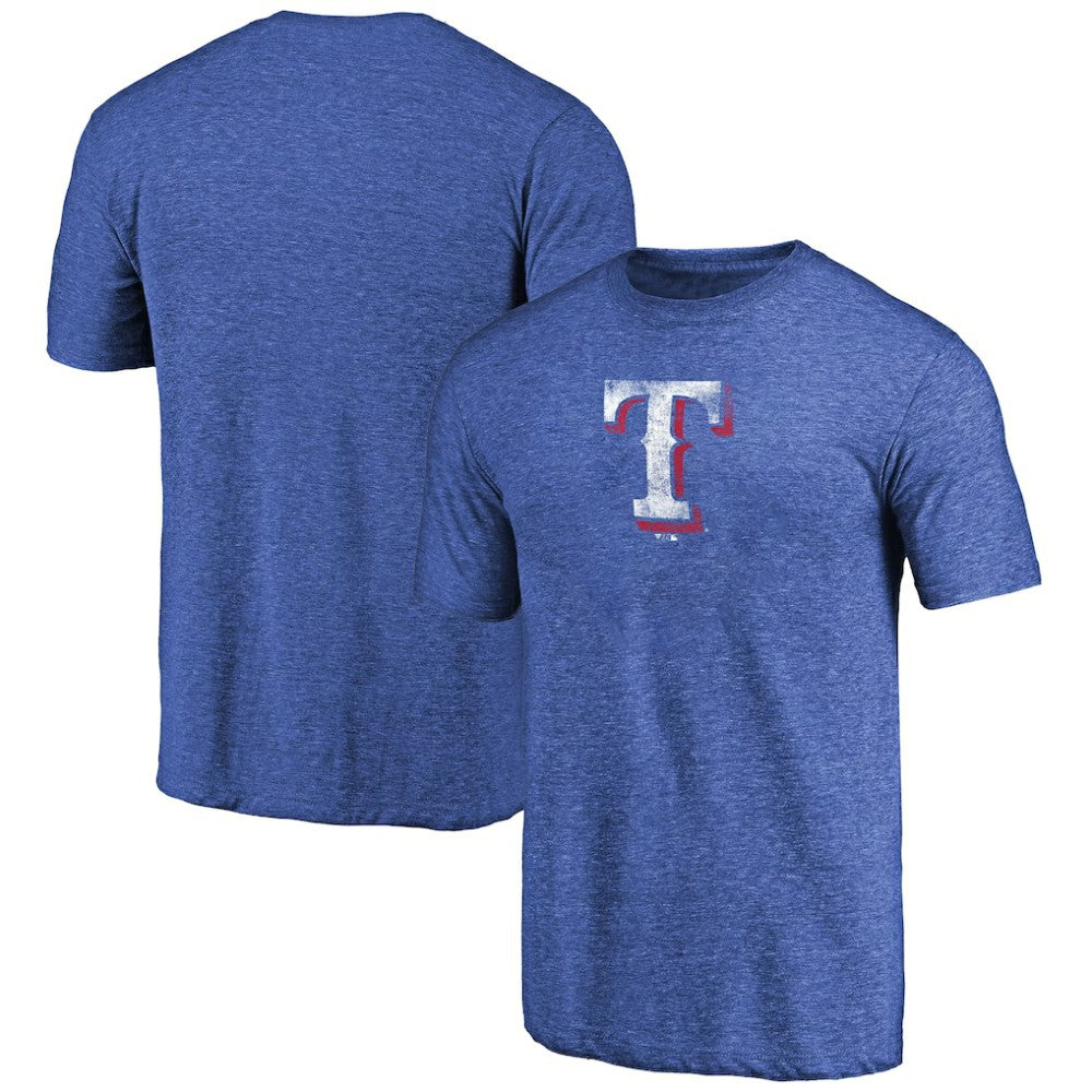 Texas Rangers Distressed Team 2 Tri-Blend T-Shirt | MLB Shop
