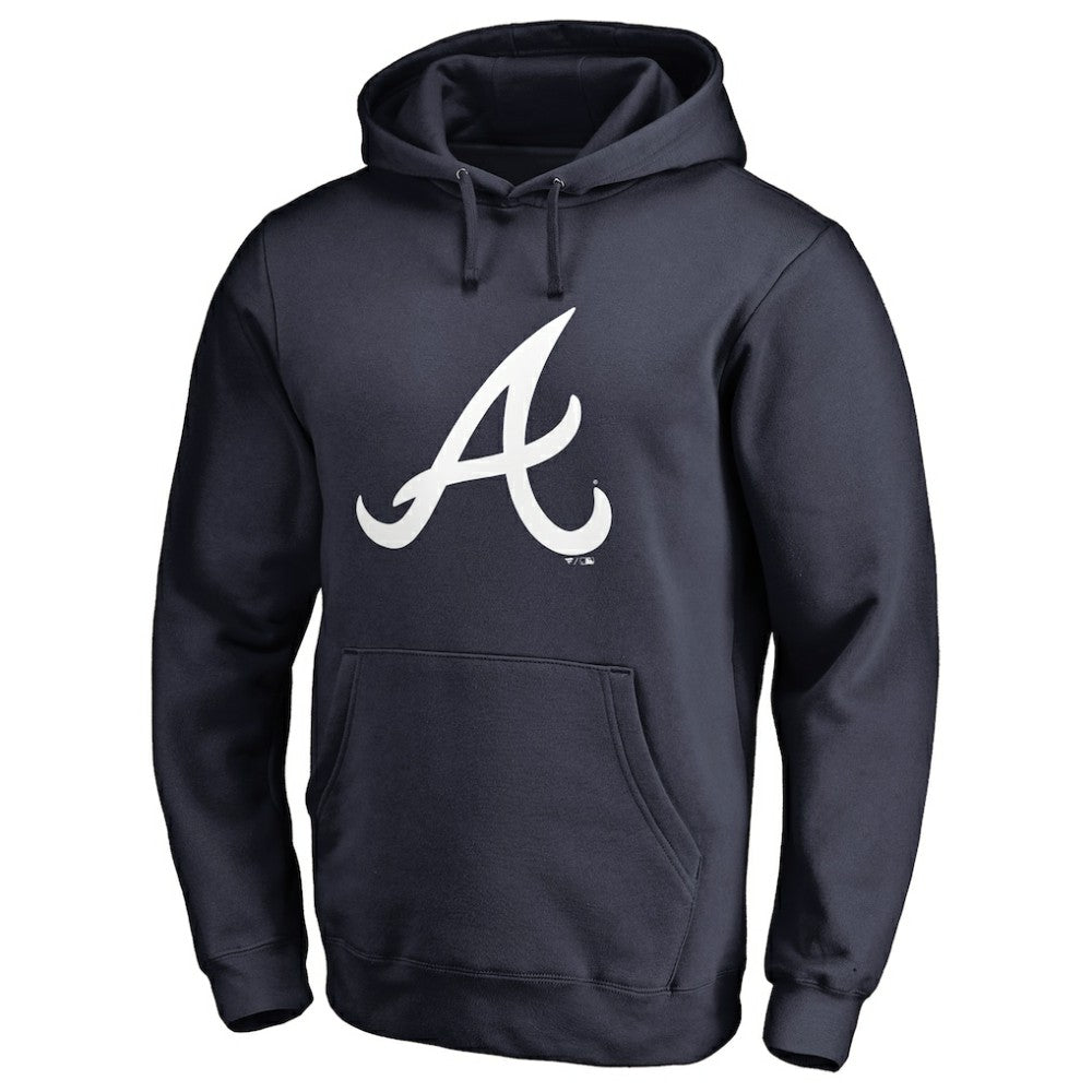 Atlanta Braves Official Logo Fitted Pullover Hoodie | MLB On Sale