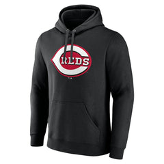 Cincinnati Reds Official Logo Fitted Pullover Hoodie | MLB On Sale