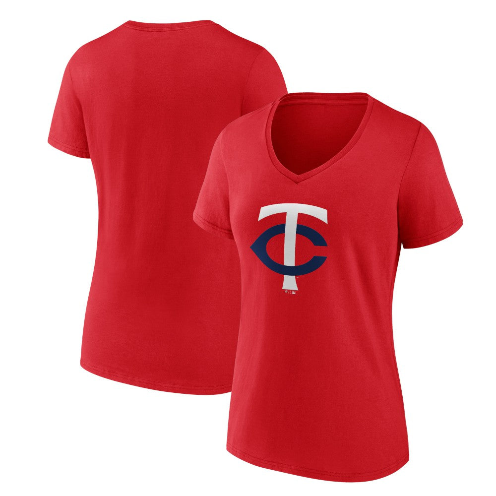 Minnesota Twins Women's Secondary Color Primary Logo T-Shirt | MLB For sale