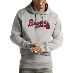 Atlanta Braves Antigua Victory Pullover Hoodie | MLB New