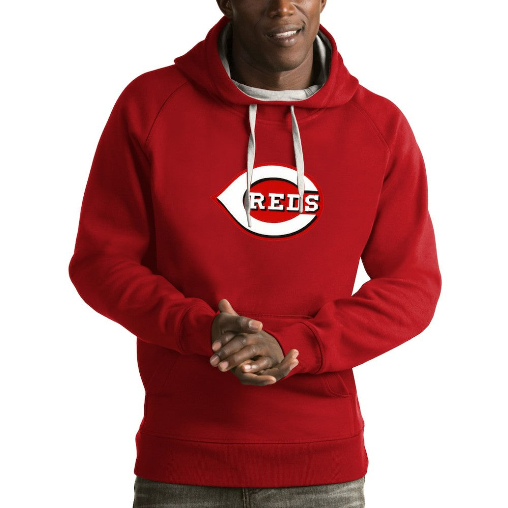 Cincinnati Reds Antigua Victory Pullover Hoodie | MLB Outlet