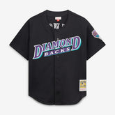 Randy Johnson Arizona Diamondbacks Cooperstown Collection Mesh Batting Practice Button-Up Jersey - Black