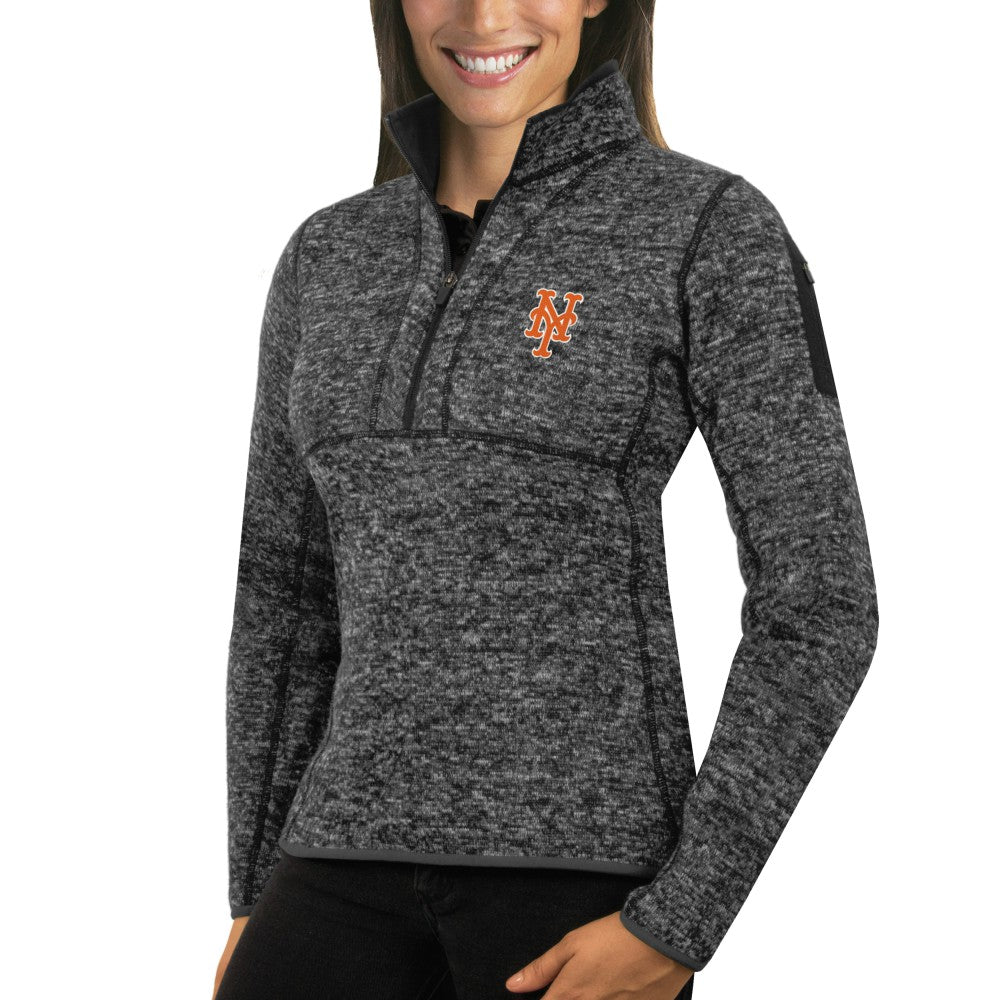 New York Mets Antigua Women's Fortune Half-Zip Pullover Sweater | MLB Sale