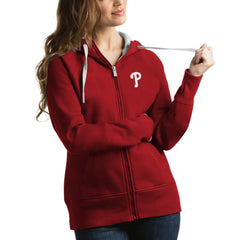 Philadelphia Phillies Antigua Women's Victory Full-Zip Hoodie | MLB Shop