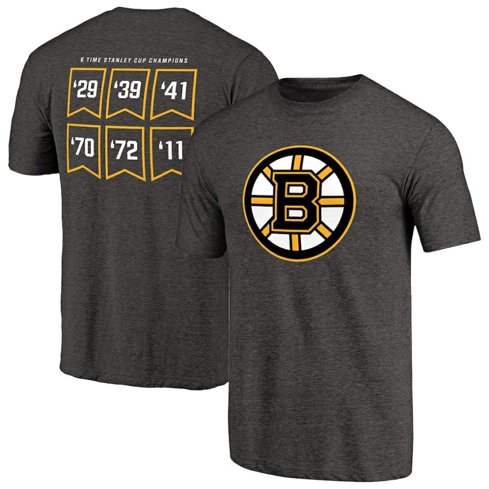 Boston Bruins Raise the Banner Tri-Blend T-Shirt Outlet