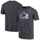 Colorado Avalanche Distressed Team Primary Logo Tri-Blend T-Shirt For Sale