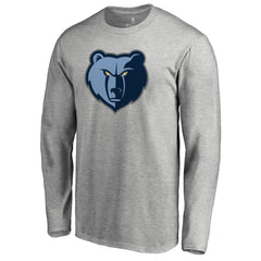 Memphis Grizzlies Primary Logo Long Sleeve T-Shirt On Sale