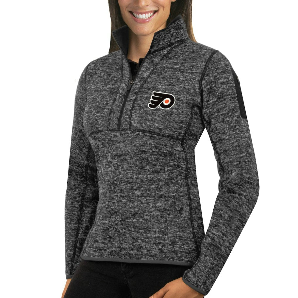 Philadelphia Flyers Antigua Women's Fortune Half-Zip Sweatshirt On Sale