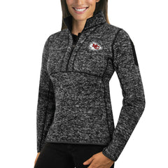 Kansas City Chiefs Antigua Women's Fortune Half-Zip Sweater