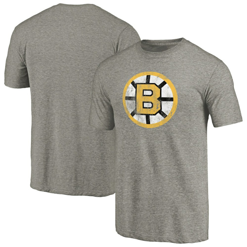Boston Bruins Throwback Logo 1989-1990 Tri-Blend T-Shirt For Sale