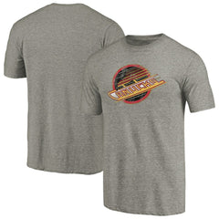 Vancouver Canucks Throwback Logo 1985-1986 Tri-Blend T-Shirt On Sale