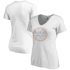 New York Islanders Women's Whiteout V-Neck T-Shirt On Sale
