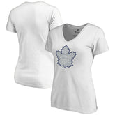 Toronto Maple Leafs Women's Whiteout V-Neck T-Shirt For Sale