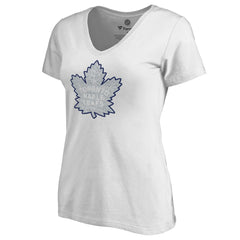 Toronto Maple Leafs Women's Whiteout V-Neck T-Shirt For Sale