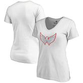Washington Capitals Women's Whiteout V-Neck T-Shirt Discount