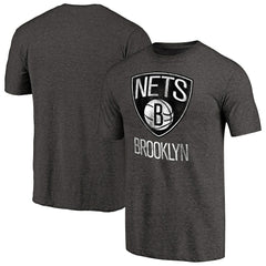 Brooklyn Nets Distressed Team Logo Tri-Blend T-Shirt Discount