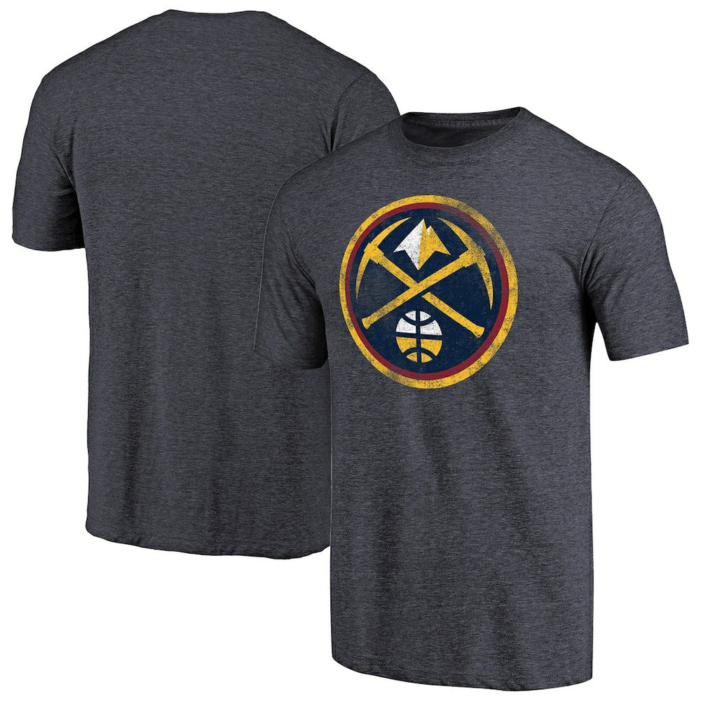 Denver Nuggets Distressed Team Logo Tri-Blend T-Shirt sale For Sale