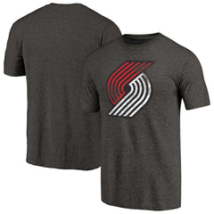 Portland Trail Blazers Distressed Team Logo Tri-Blend T-Shirt On Sale
