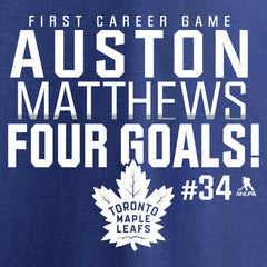 Auston Matthews Toronto Maple Leafs Four Goals T-Shirt On Sale