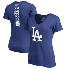 Clayton Kershaw Los Angeles Dodgers Women's Backer Name & Number V-Neck T-Shirt | MLB Shop