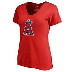 Mike Trout Los Angeles Angels Women's Backer V-Neck T-Shirt | MLB US